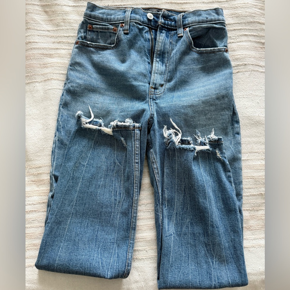 Abercrombie & Fitch Blue High Rise Women Jeans